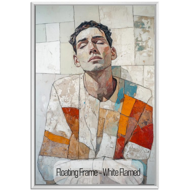 Male Collection | Layers of Thought | Thought-Provoking Abstract Male Portrait for Contemporary Decor by Roderick Sebastiaan | White-Flamed_6171d3bb-2b5c-4d7f-ba80-076a23455e2d