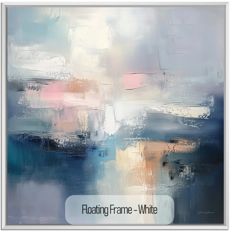 Abstract Collection | Clouded Reflections | Serene Abstract Art Print in Soothing Blues and Pinks by Roderick Sebastiaan | White_a8c4c0e3-00da-4162-9c84-0ae2ed1b414f