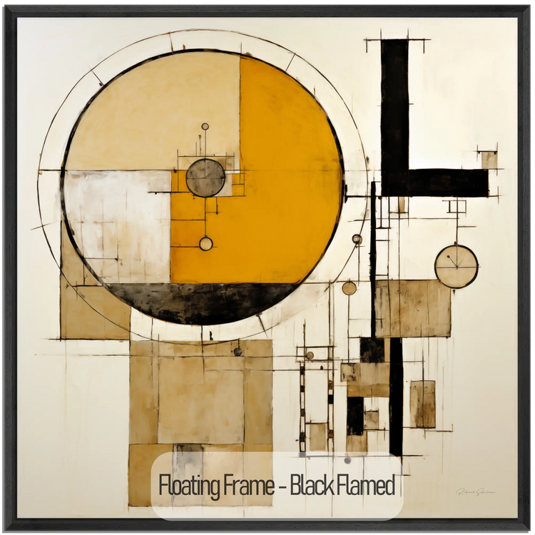 Livets schema | Lekfull geometrisk abstraktion av vardaglig existens