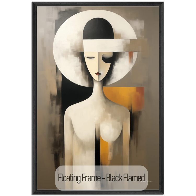 Abstract Collection | A Clockwork Orange | Modern Portrait Abstraction and Ode to Film by Roderick Sebastiaan | WoodenFloaterFrame-Black-Flamed_04addb2f-b52d-4580-8d79-cee9b1c07a47
