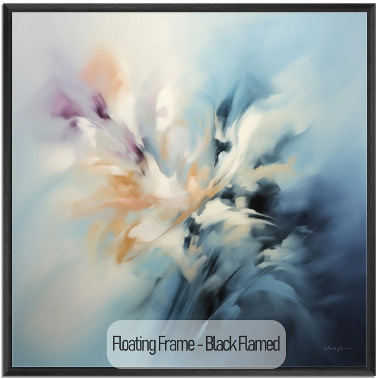 Abstract Collection | Forces of Creation | Abstract Cosmic Dance of the Elements by Roderick Sebastiaan | WoodenFloaterFrame-Black-Flamed_0f6a8936-6495-4f14-b0af-db8990e7b1c4
