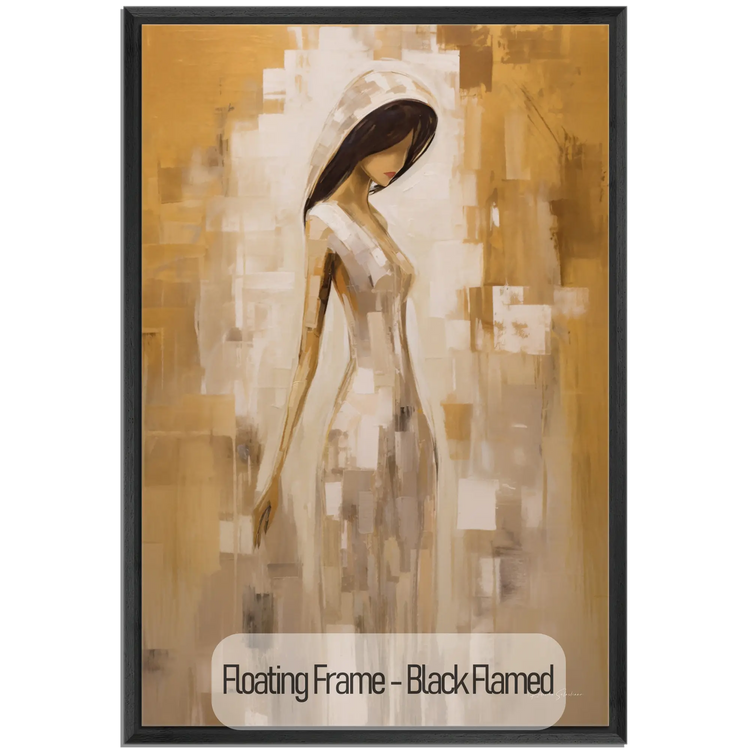 Viskningar av förförelse | Mystisk sensuell elegans i varma färger på konsttyg