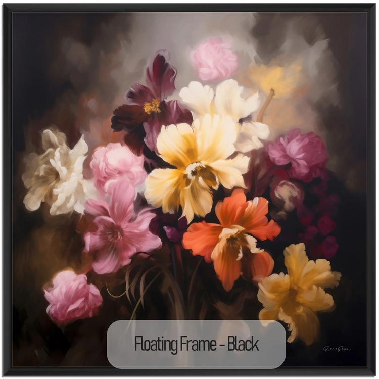 Symfonie van Bloemen | Betoverende Bloemkunst Print voor Elegante Decoratie