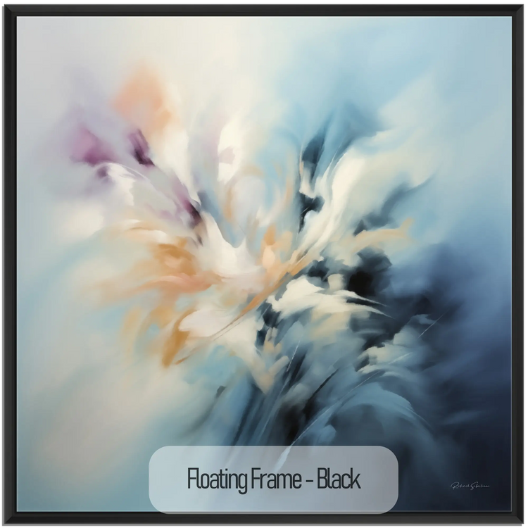 Abstract Collection | Forces of Creation | Abstract Cosmic Dance of the Elements by Roderick Sebastiaan | WoodenFloaterFrame-Black_5202d71e-2c9e-4205-8839-bad9b9f7bbee