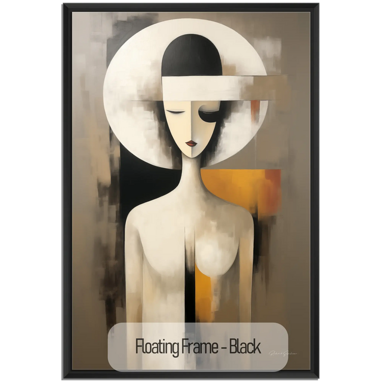 Abstract Collection | A Clockwork Orange | Modern Portrait Abstraction and Ode to Film by Roderick Sebastiaan | WoodenFloaterFrame-Black_bfbe49e2-31f0-4d52-837d-075c1c168911