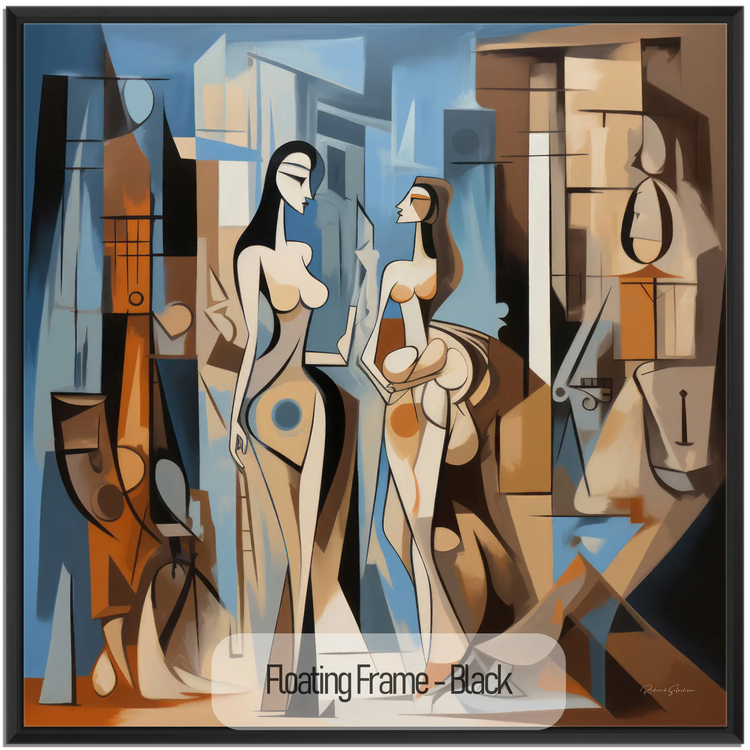 Città dei Sogni n.1 | Incontro Astratto in una Città dei Sogni su Tela Artistica