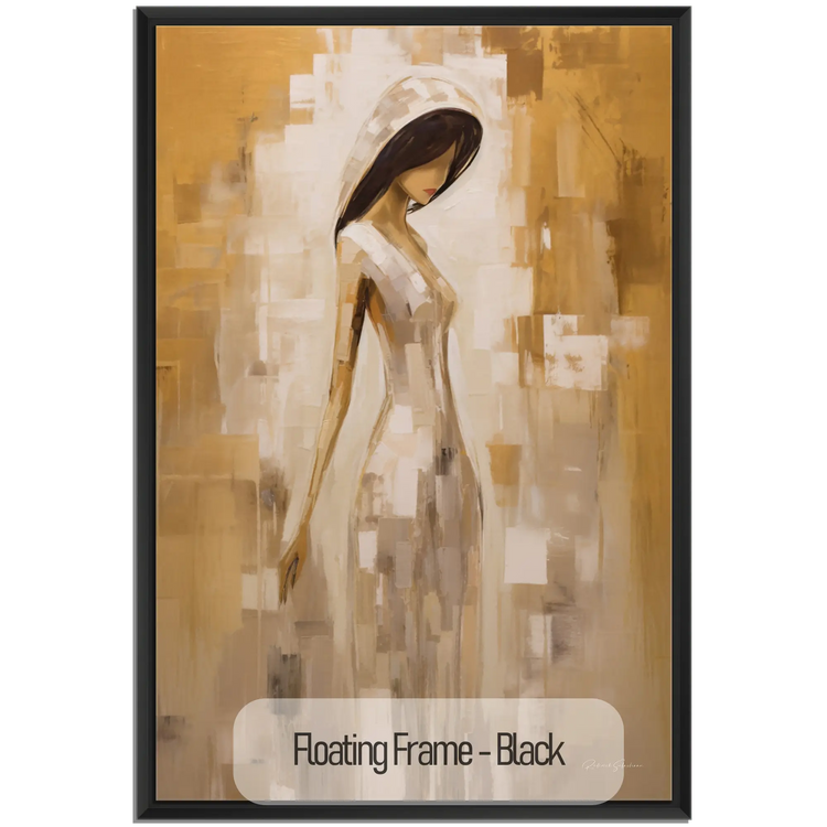 Viskningar av förförelse | Mystisk sensuell elegans i varma färger på konsttyg