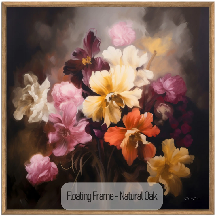 Symfonie van Bloemen | Betoverende Bloemkunst Print voor Elegante Decoratie