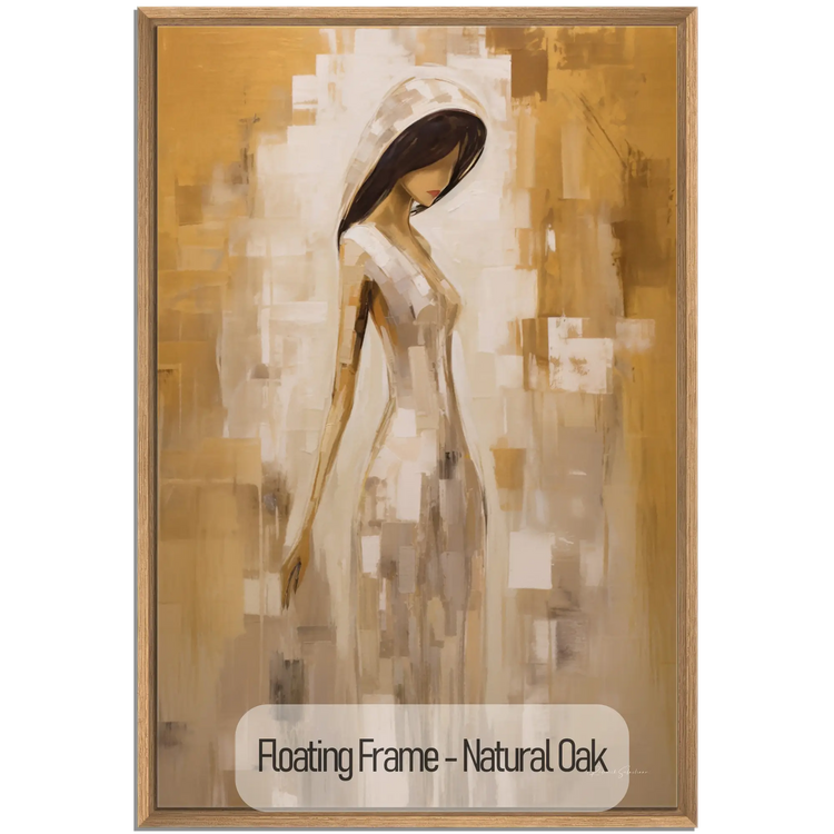 Viskningar av förförelse | Mystisk sensuell elegans i varma färger på konsttyg