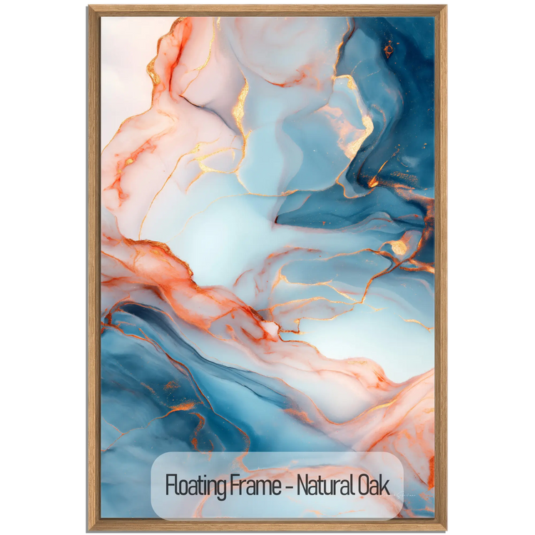 Lapis Lazuli | Mineralårer af Guld og Azurblå Sten Kunsttryk