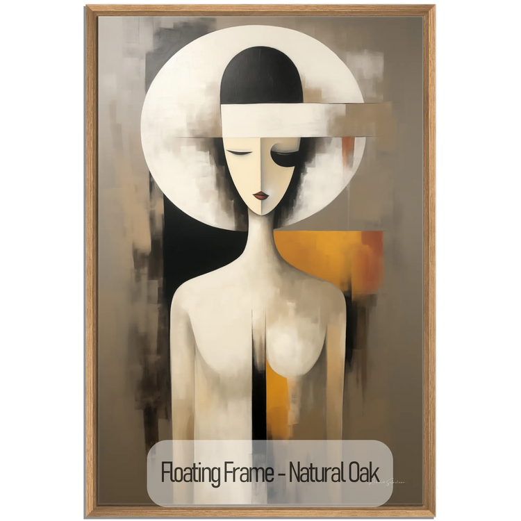 Abstract Collection | A Clockwork Orange | Modern Portrait Abstraction and Ode to Film by Roderick Sebastiaan | WoodenFloaterFrame-NaturalOak_918fd3a7-6bf3-4c47-b16f-84b1670ecc17