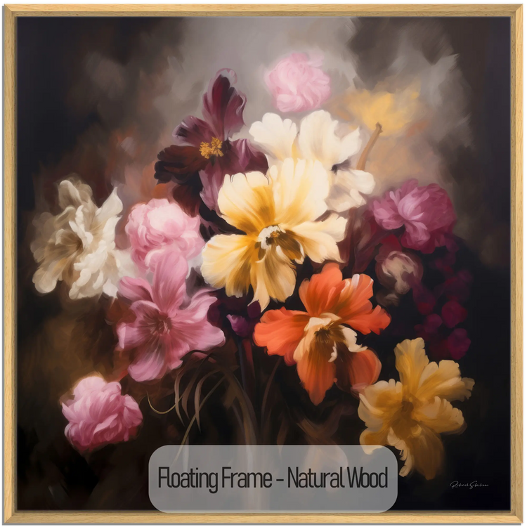 Symfonie van Bloemen | Betoverende Bloemkunst Print voor Elegante Decoratie