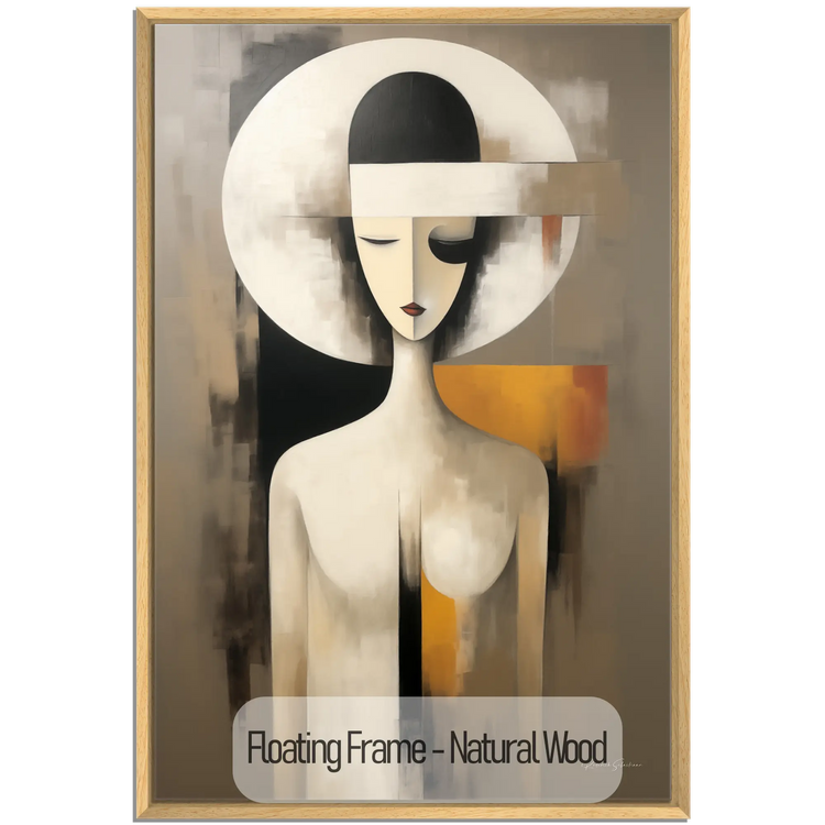 Abstract Collection | A Clockwork Orange | Modern Portrait Abstraction and Ode to Film by Roderick Sebastiaan | WoodenFloaterFrame-NaturalWood_4fca3384-6c51-4e8e-ae91-a83c02751c4e