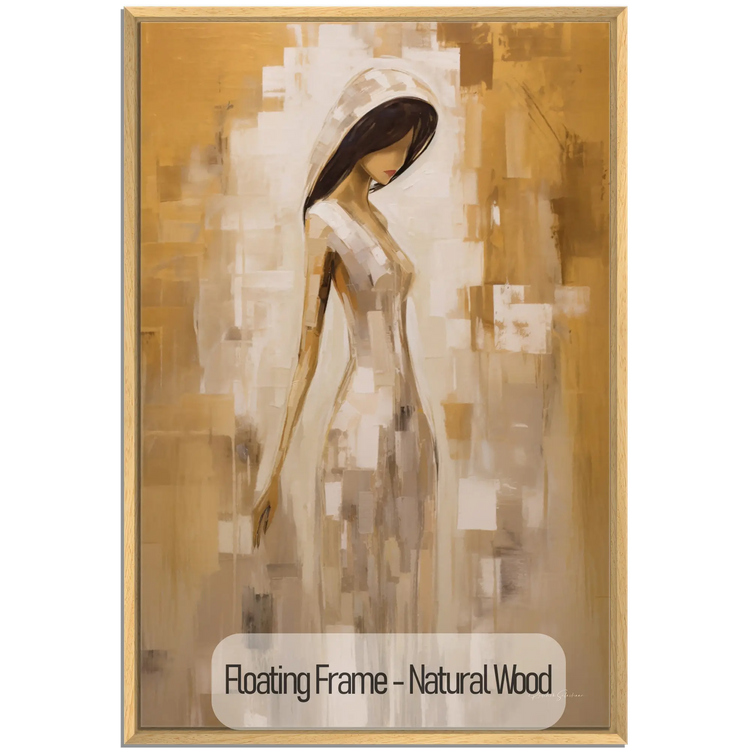 Viskningar av förförelse | Mystisk sensuell elegans i varma färger på konsttyg