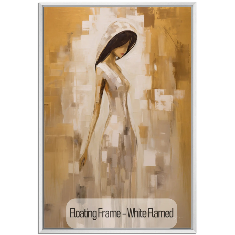 Viskningar av förförelse | Mystisk sensuell elegans i varma färger på konsttyg