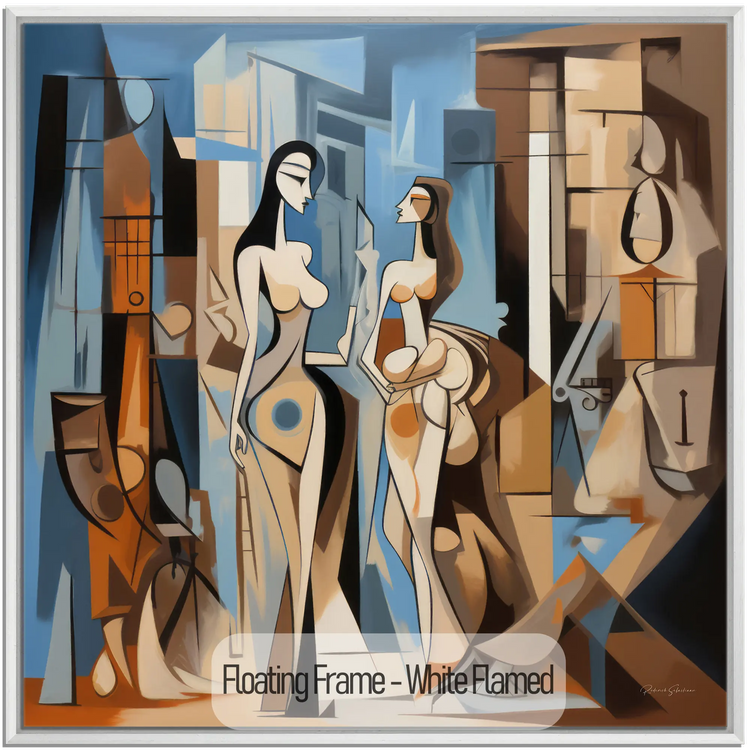 Città dei Sogni n.1 | Incontro Astratto in una Città dei Sogni su Tela Artistica