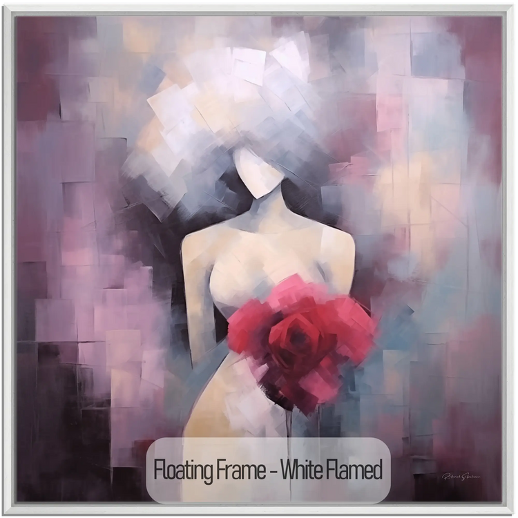 Mosaik Muse | Abstrakt Figur med Livlige Farve Accenter