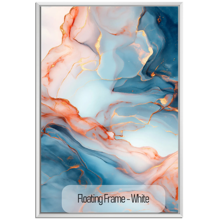 Lapis Lazuli | Mineralårer af Guld og Azurblå Sten Kunsttryk