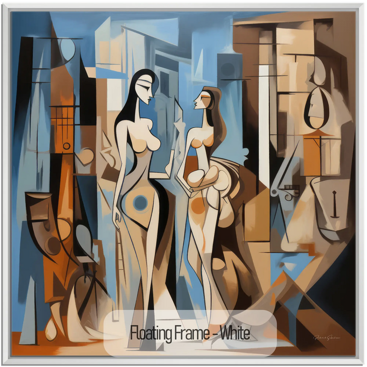 Città dei Sogni n.1 | Incontro Astratto in una Città dei Sogni su Tela Artistica