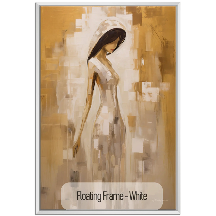 Viskningar av förförelse | Mystisk sensuell elegans i varma färger på konsttyg