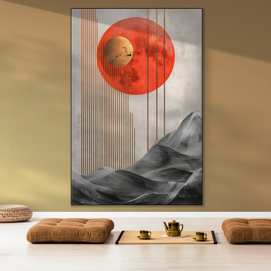 Zen Alignment | Harmonious Abstract Balance of Nature and Geometry