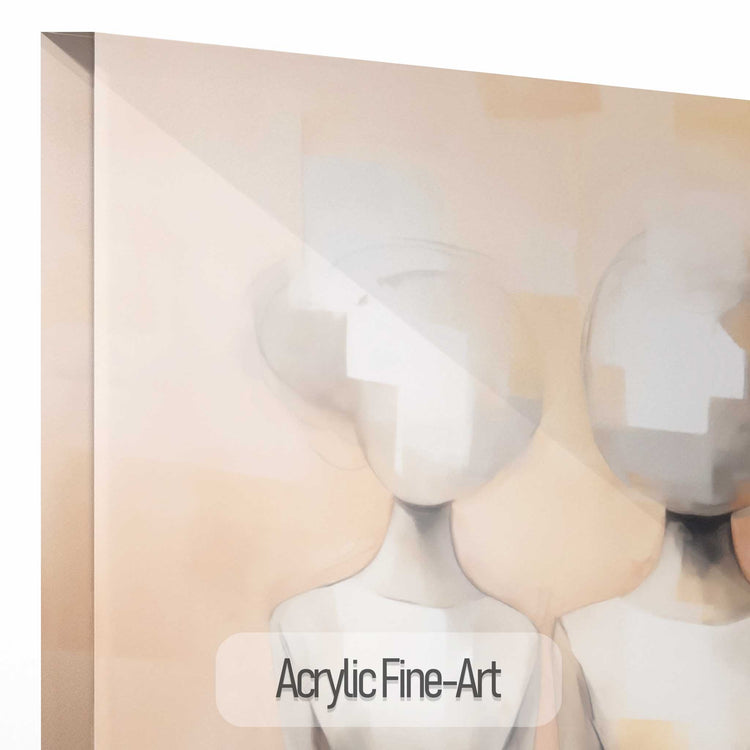 Feminine Collection | Fade to Unity | Contemporary Figures Blending into Unity Art Print by Roderick Sebastiaan | AcrylicFine-Art_61a60ae7-2b07-4373-b038-53b9bfd72ee3