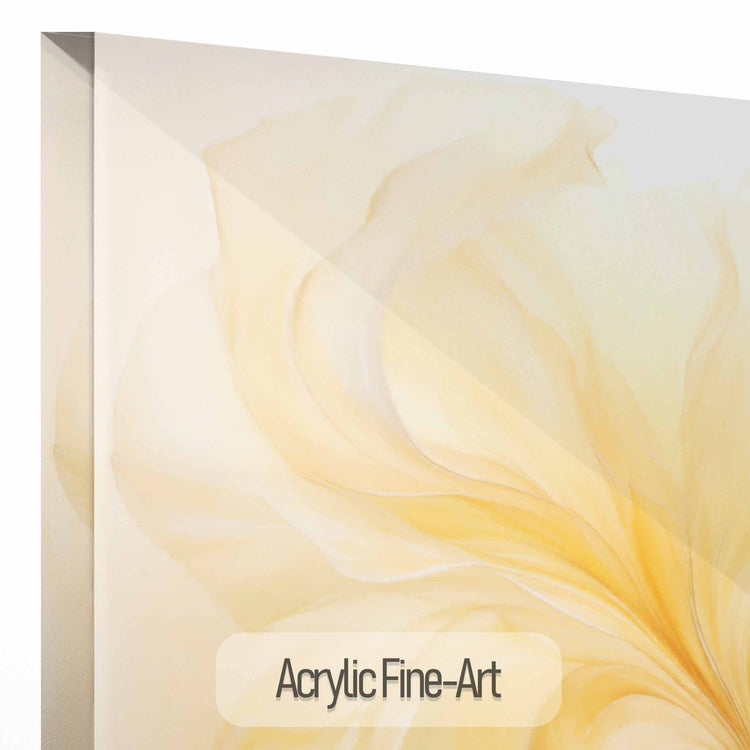 Botanical Collection | Vanilla Verve | Timeless Elegance in Flowing Shades of Yellow on Art Cloth by Roderick Sebastiaan | AcrylicFine-Art_6545d3cf-b82f-4201-8f0a-5617cd4525a8