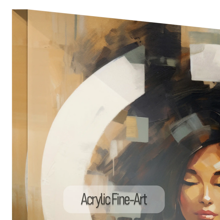 Feminine Collection | Fragmented Serenity | Abstract Realistic Female Portrait on Art Cloth by Roderick Sebastiaan | AcrylicFine-Art_8d64ade5-eb99-4ccb-9e14-755a6d42a594