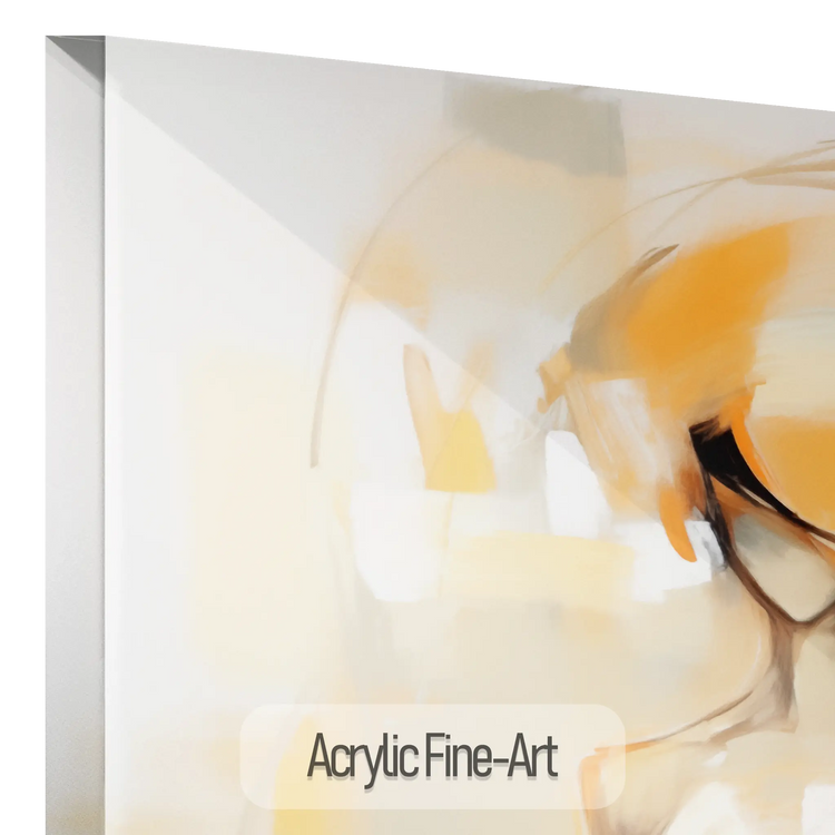 Silhouette in Sunlight | Radiant Sunlit Female Silhouette on Abstract Art cloth