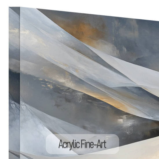 Abstract Collection | Shimmering Tide | Abstract Minimalist Flow with Metallic Accents by Roderick Sebastiaan | AcrylicFine-Art_da8a4e81-615e-46de-9315-133447e92a8e