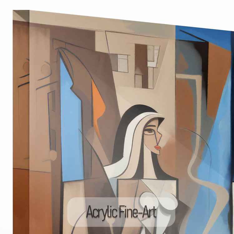 Surrealism Collection | Ville de Rêve No.3 | Cubism and Contrast in a Dream Metropolis by Roderick Sebastiaan | AcrylicFine-Art_da8cbc7a-0791-4be9-9bb3-48688130199f