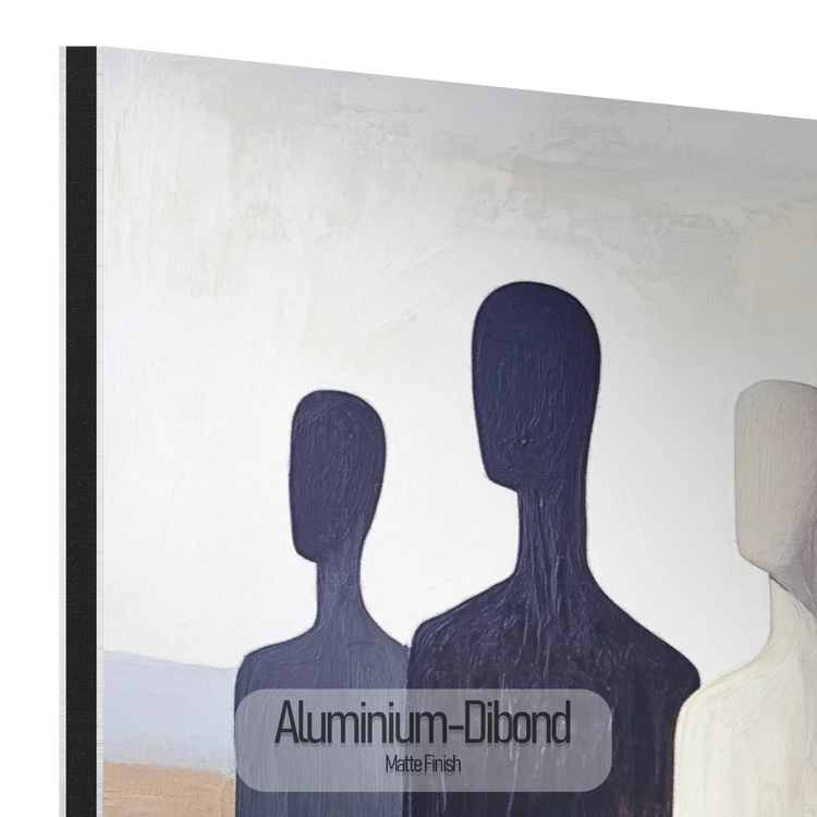 Male Collection | Gathering Shadows | Minimalist Silhouette Figures in Neutral Tones by Roderick Sebastiaan | Aluminium-Dibond-MatteFinish_0f66ca4e-0b0c-4452-98ba-061f6e4816e2