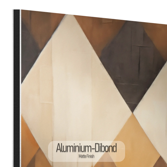 Geometry Collection | Espresso Diamond | Harmonic Pattern of Restful Earthen Tones by Roderick Sebastiaan | Aluminium-Dibond-MatteFinish_dba8a526-9379-4266-9ba2-78e0bcbe4a5a