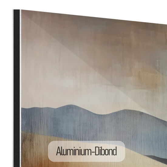 Abstract Collection | Shifting Sands | Serene Landscape in Muted Earth Tones and Blue Hues by Roderick Sebastiaan | Aluminium-Dibond_c7476dac-c04f-422b-b045-8225aa45218e