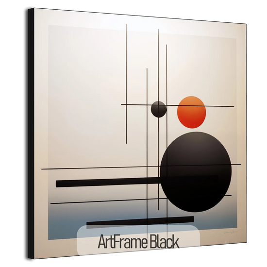 Minimalism Collection | Conjunction of the Spheres | Modern Minimalist Art for Elegant Decor by Roderick Sebastiaan | ArtFrameBlackFrame_30e1ac51-49cd-4237-8733-c89003599a1e