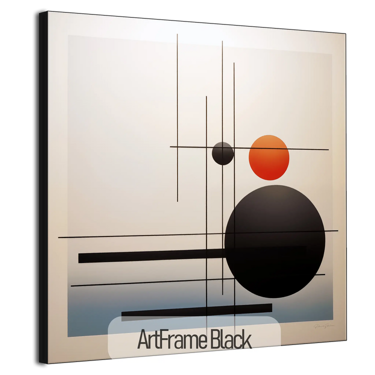 Minimalism Collection | Conjunction of the Spheres | Modern Minimalist Art for Elegant Decor by Roderick Sebastiaan | ArtFrameBlackFrame_30e1ac51-49cd-4237-8733-c89003599a1e