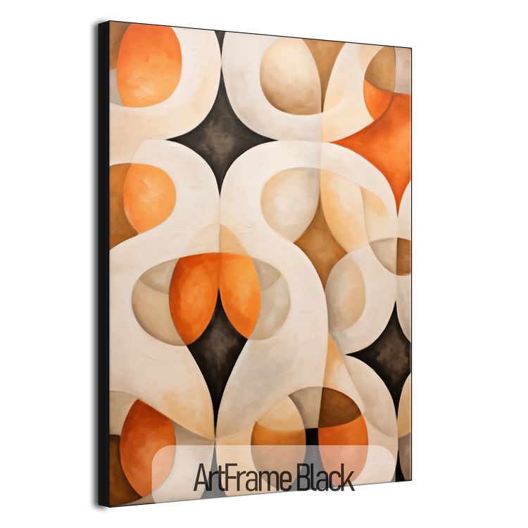 Abstract Collection | Alabaster & Amber | Harmony in Organic Abstraction on Art Cloth by Roderick Sebastiaan | ArtFrameBlackFrame_5758a2f9-dbe1-4e82-b146-8f5e57411663