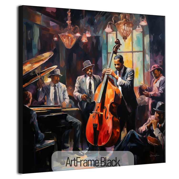 Pulse of Bourbon Street | Warm and Atmospheric Jazz Night on Art Frame