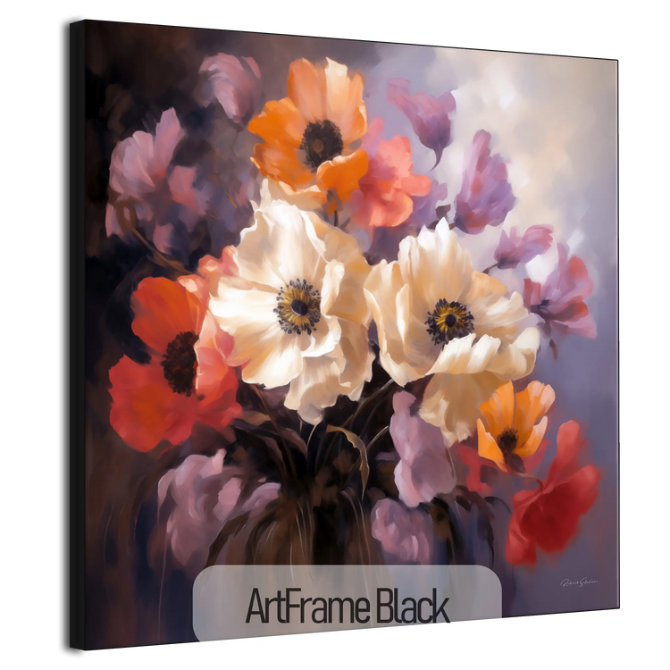 Wildflowers in Bloom | Vibrant Flowering of Field Flowers on Art Frame