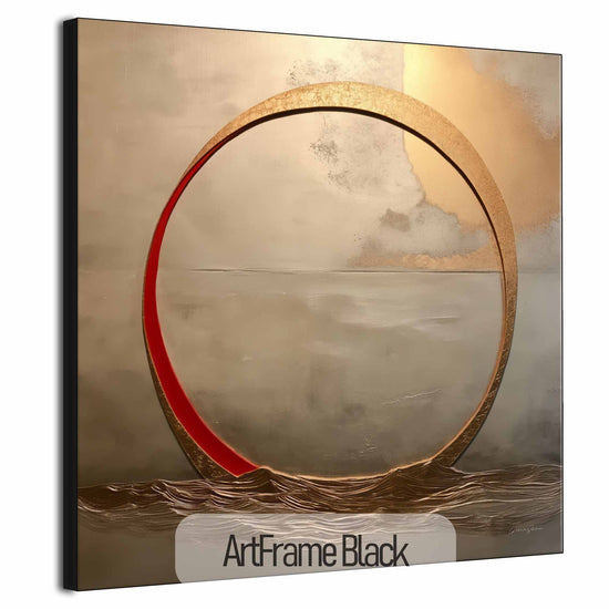 Minimalism Collection | Sea of Samsara | Artistic Abstract Interpretation of Life's Continuum by Roderick Sebastiaan | ArtFrameBlack_24a50dad-6fe9-4a64-ba58-09bf082d1939