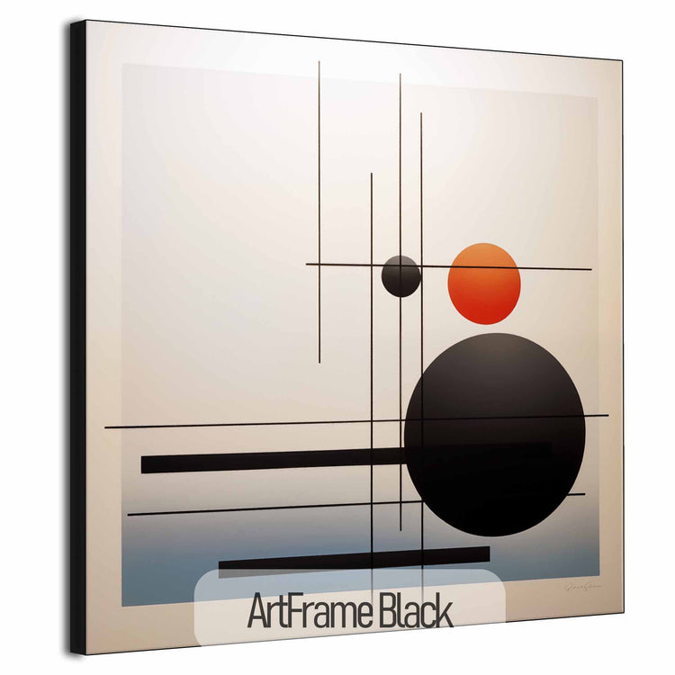 Minimalism Collection | Conjunction of the Spheres | Modern Minimalist Art for Elegant Decor by Roderick Sebastiaan | ArtFrameBlack_286c65c4-3765-4367-8060-3021dbf89844