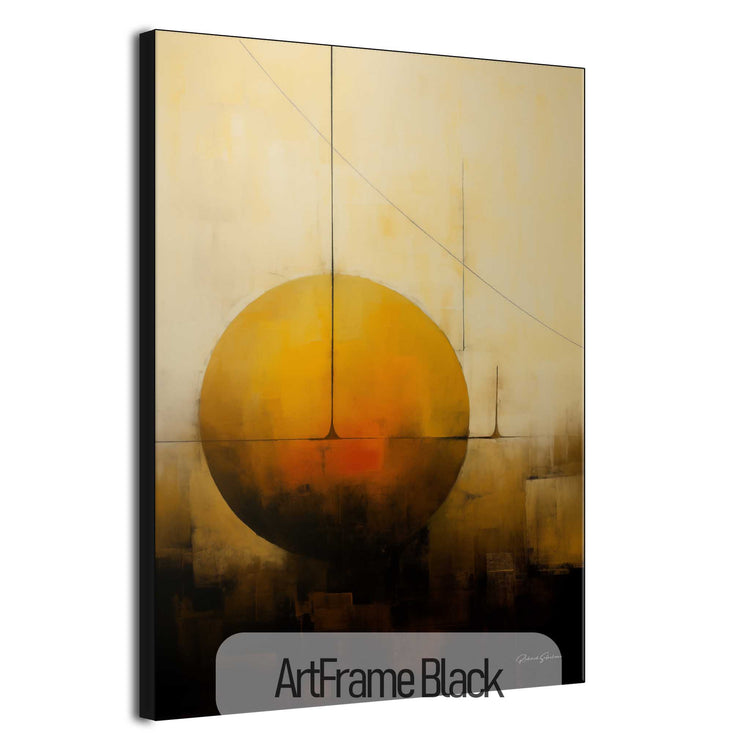 Abstract Collection | Solstitium Aeternum | Golden Celestial Body in Harmonious Abstraction by Roderick Sebastiaan | ArtFrameBlack_4f792b1a-00c6-4555-b1bd-dae3effadea9