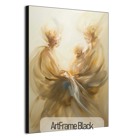 Abstract Collection | Souls of Elysium | Ethereal Dance of Light and Harmony Art by Roderick Sebastiaan | ArtFrameBlack_7aa2fe19-57f0-4b16-abf4-b1e97b365126