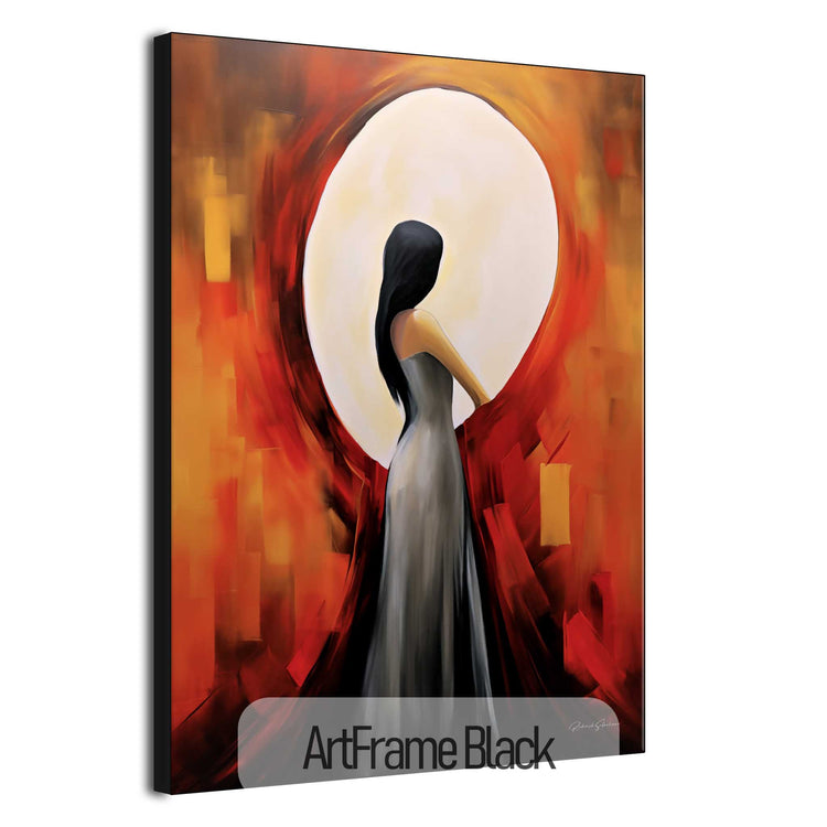 Feminine Collection | Turning Point | Abstract Embrace of Light and Shadow Artwork by Roderick Sebastiaan | ArtFrameBlack_7cb2ddaa-4441-4fd3-9247-093c9e585757