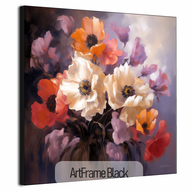 Botanical Collection | Wildflowers in Bloom | Vibrant Flowering of Field Flowers on Art Frame by Roderick Sebastiaan | ArtFrameBlack_8b0982fb-309d-4c7e-af1b-d3718f3fffa6