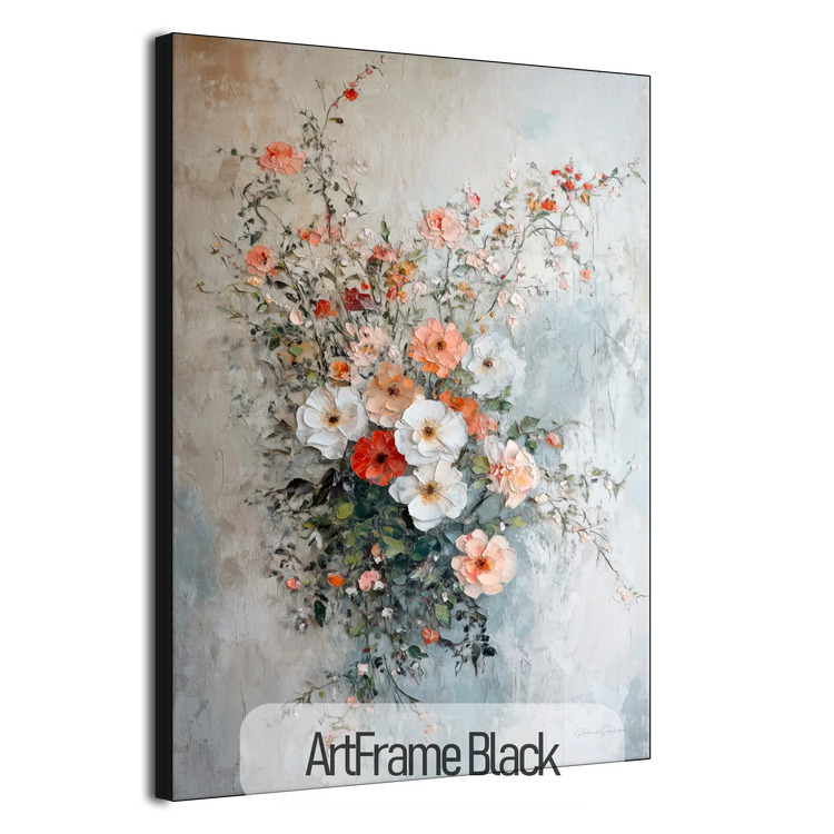 Botanical Collection | Fleurs de Lumière | Luminous Floral Wall Art for Modern and Classic Decor by Roderick Sebastiaan | ArtFrameBlack_96d9a4f7-c882-471e-bfbd-baa52e606969