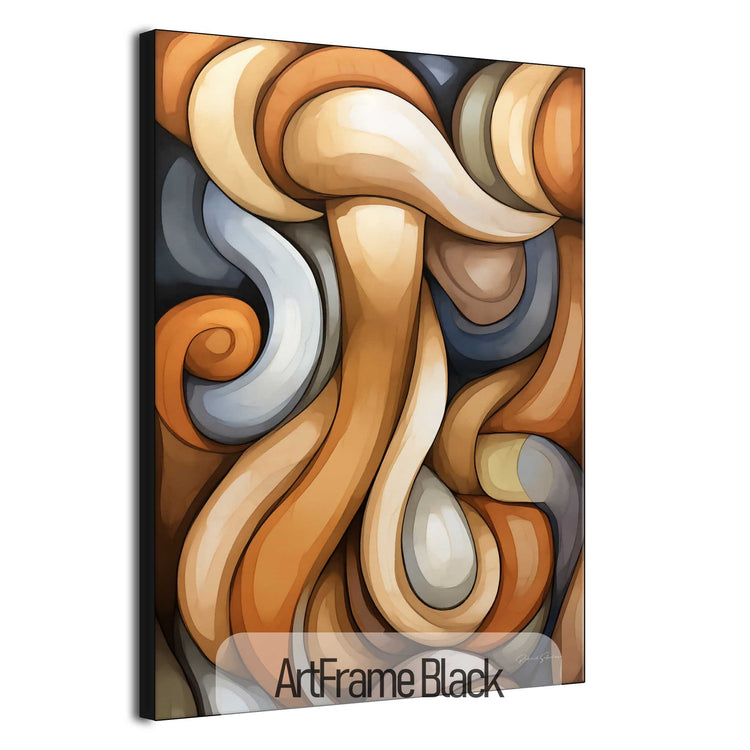 Abstract Collection | The Dreamweaver | Surreal Waves and Curves on Art Frame by Roderick Sebastiaan | ArtFrameBlack_986d5031-2b9e-4838-8beb-e9f5bef656e1