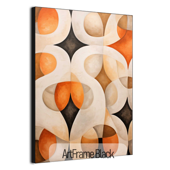 Abstract Collection | Alabaster & Amber | Harmony in Organic Abstraction on Art Cloth by Roderick Sebastiaan | ArtFrameBlack_b0de1255-b41f-4a01-8373-59153f5803e5