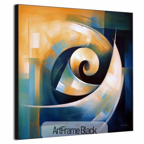 Abstract Collection | The Spiral | Abstract Dynamics and Movement in Modern Colours by Roderick Sebastiaan | ArtFrameBlack_d33dc86e-1905-4864-9864-d7789d4202b6