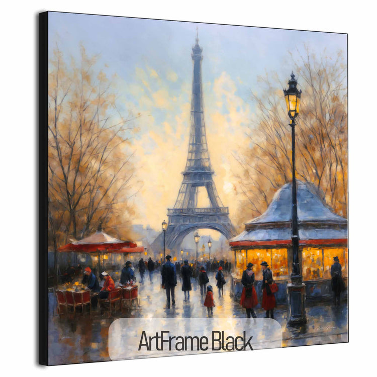 Geography Collection | Twilight in Paris | Romantic Impressionism of a Parisian Evening by Roderick Sebastiaan | ArtFrameBlack_eea673d3-21f6-4c1f-8bf9-9a31aec4cdc0